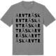 Mid Heather Gray t-shirt med Arvträsk ordlek t-shirt