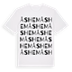 White t-shirt med Åshem ordlek t-shirt