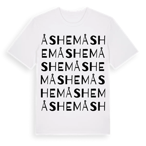 Åshem ordlek t-shirt – ekologisk bomull t-shirt från Pinshirt