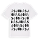 White t-shirt med Åsjön ordlek t-shirt