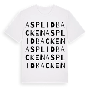 Asplidbacken ordlek t-shirt – ekologisk bomull t-shirt från Pinshirt