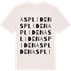 Vintage White t-shirt med Aspliden ordlek t-shirt