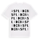 White t-shirt med Aspliden ordlek t-shirt