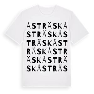 Åsträsk ordlek t-shirt – ekologisk bomull t-shirt från Pinshirt
