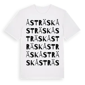 Åsträsk ordlek t-shirt – ekologisk bomull t-shirt från Pinshirt