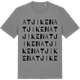 Mid Heather Gray t-shirt med Atjiken ordlek t-shirt