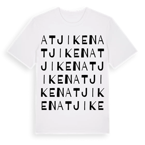 Atjiken ordlek t-shirt – ekologisk bomull t-shirt från Pinshirt