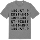 Mid Heather Gray t-shirt med August-Persfäbodarna ordlek t-shirt