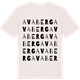 Vintage White t-shirt med Avaberg ordlek t-shirt