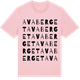 Pink Cotton t-shirt med Avaberget ordlek t-shirt