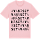 Pink Cotton t-shirt med Avanäset ordlek t-shirt