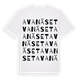 White t-shirt med Avanäset ordlek t-shirt