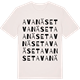 Vintage White t-shirt med Avanäset ordlek t-shirt