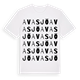 White t-shirt med Avasjö ordlek t-shirt
