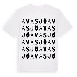 Avasjö ordlek t-shirt – ekologisk bomull t-shirt från Pinshirt