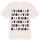 Vintage White t-shirt med Avunda ordlek t-shirt