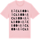Pink Cotton t-shirt med Bäckboda ordlek t-shirt