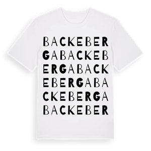 Backeberga ordlek t-shirt – ekologisk bomull t-shirt från Pinshirt
