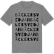 Mid Heather Gray t-shirt med Bäckersvedjan ordlek t-shirt