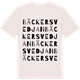 Vintage White t-shirt med Bäckersvedjan ordlek t-shirt