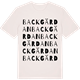 Vintage White t-shirt med Backgärdan ordlek t-shirt