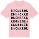 Pink Cotton t-shirt med Bäckkroken ordlek t-shirt