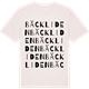 Vintage White t-shirt med Bäckliden ordlek t-shirt