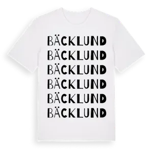 Bäcklund ordlek t-shirt – ekologisk bomull t-shirt från Pinshirt