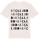 Vintage White t-shirt med Bäcklunda ordlek t-shirt