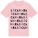 Pink Cotton t-shirt med Bäckmark ordlek t-shirt