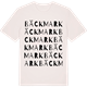 Vintage White t-shirt med Bäckmark ordlek t-shirt