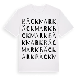Bäckmark ordlek t-shirt – ekologisk bomull t-shirt från Pinshirt