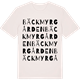 Vintage White t-shirt med Bäckmyrgården ordlek t-shirt
