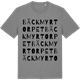 Mid Heather Gray t-shirt med Bäckmyrtorpet ordlek t-shirt