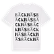 White t-shirt med Bäcknäs ordlek t-shirt