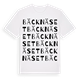 White t-shirt med Bäcknäset ordlek t-shirt
