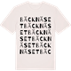 Vintage White t-shirt med Bäcknäset ordlek t-shirt