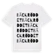 White t-shirt med Bäckröddet ordlek t-shirt