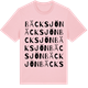 Pink Cotton t-shirt med Bäcksjön ordlek t-shirt