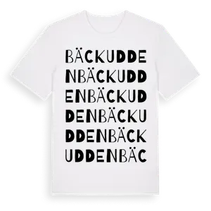 Bäckudden ordlek t-shirt – ekologisk bomull t-shirt från Pinshirt