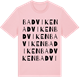 Pink Cotton t-shirt med Badviken ordlek t-shirt