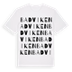 White t-shirt med Badviken ordlek t-shirt