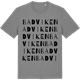 Mid Heather Gray t-shirt med Badviken ordlek t-shirt