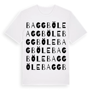 Baggböle ordlek t-shirt – ekologisk bomull t-shirt från Pinshirt