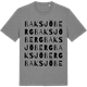 Mid Heather Gray t-shirt med Baksjöberg ordlek t-shirt