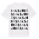 Baksjönäs ordlek t-shirt