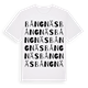 White t-shirt med Bångnäs ordlek t-shirt