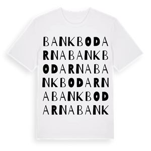 Bankbodarna ordlek t-shirt – ekologisk bomull t-shirt från Pinshirt