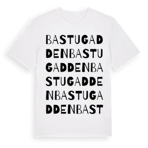 Bastugadden ordlek t-shirt – ekologisk bomull t-shirt från Pinshirt