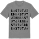 Mid Heather Gray t-shirt med Bastutjärn ordlek t-shirt